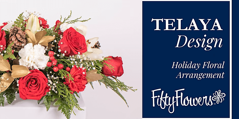 Telaya Design: Holiday Floral Arrangement